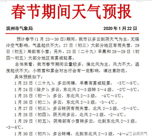 滨州天气预报15天查询全攻略，精准规划你的出行与生活