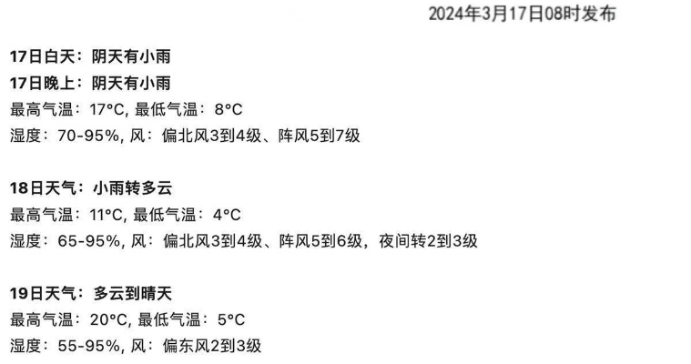 武汉未来一周晴雨交错气温波动，防寒保暖仍需警惕