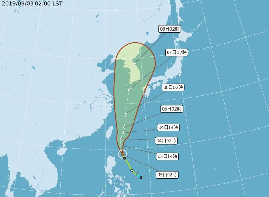 14号台风最新路径，强度持续增强，或于周末登陆我国沿海